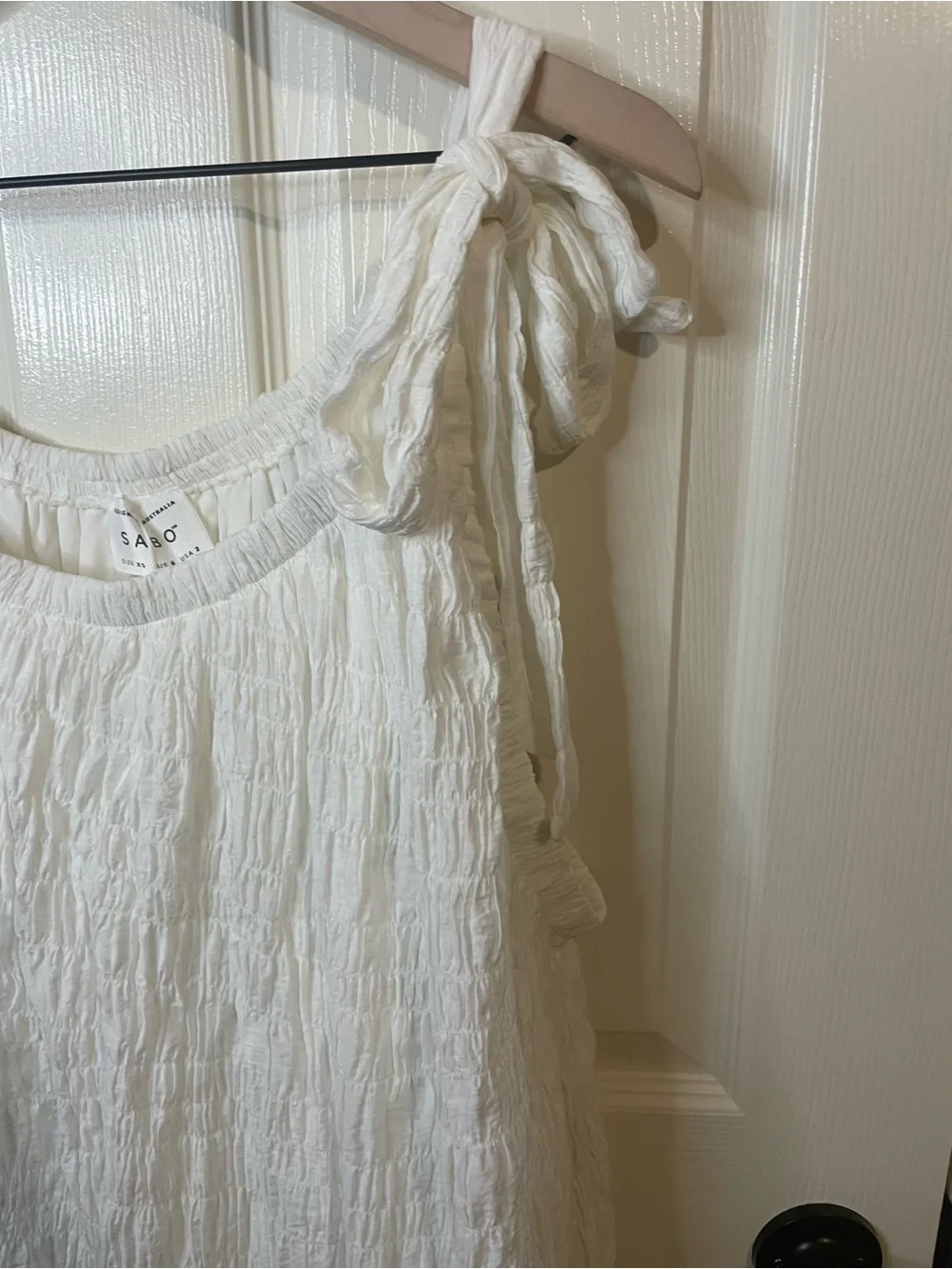 Sabo Skirt Raisa Dress in White Size XS NWT